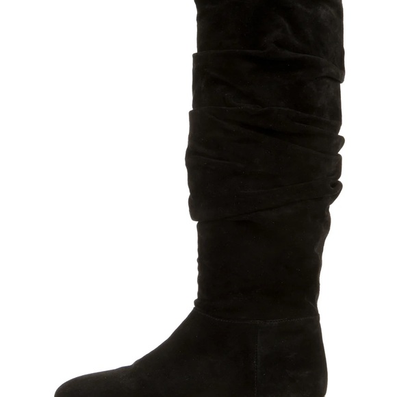 Authentic Burberry Black Suede Knee High Boots - Picture 5 of 16